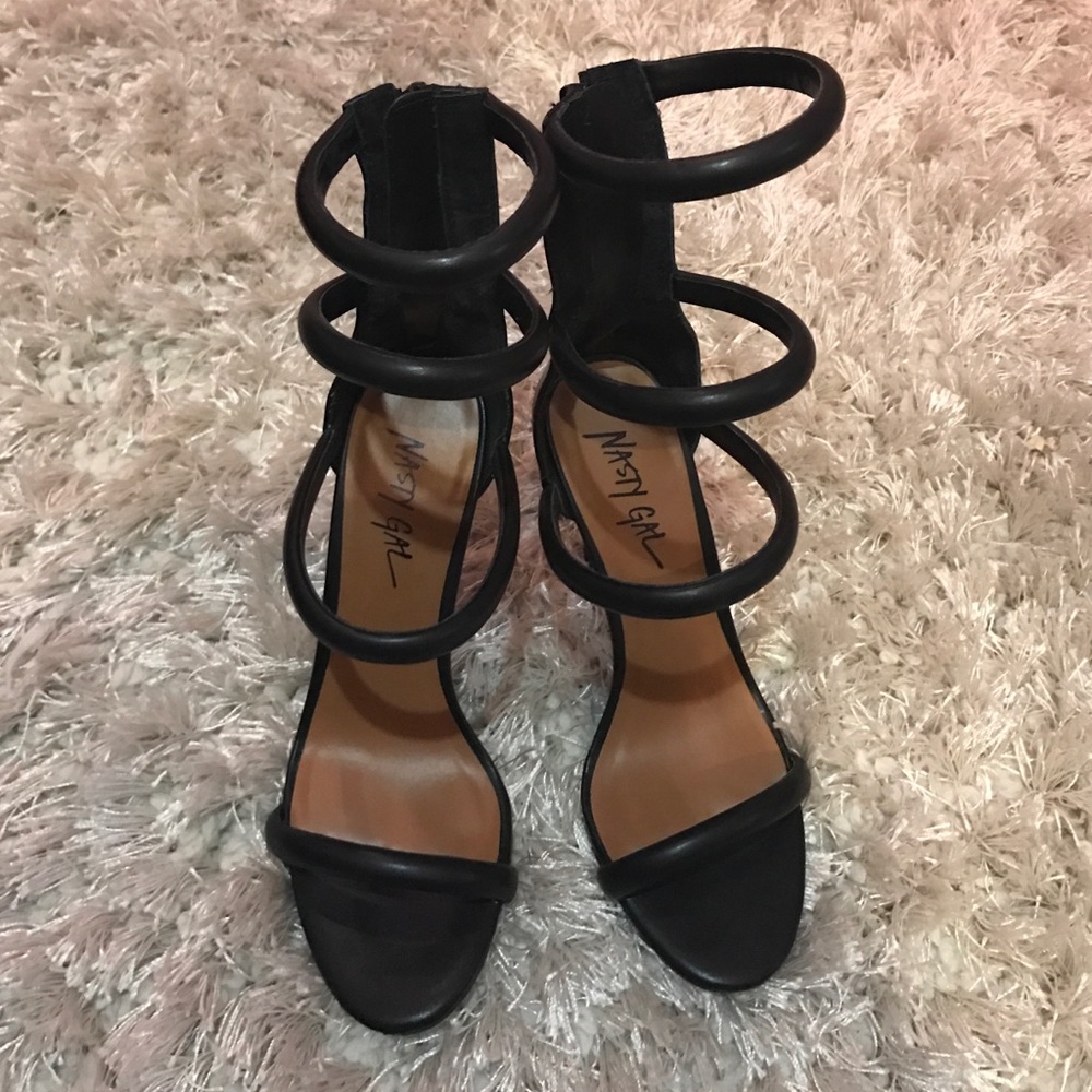NastyGal strap heels